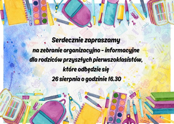 Zaproszenie klas 1